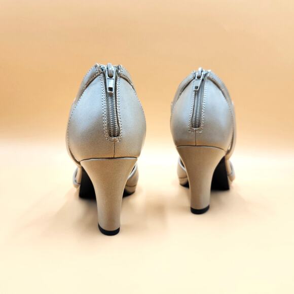 Easy Street Women Pearl Vegan Leather Open Toe Dress Heel Sandals Size US 9M - Picture 6 of 7